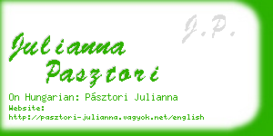 julianna pasztori business card